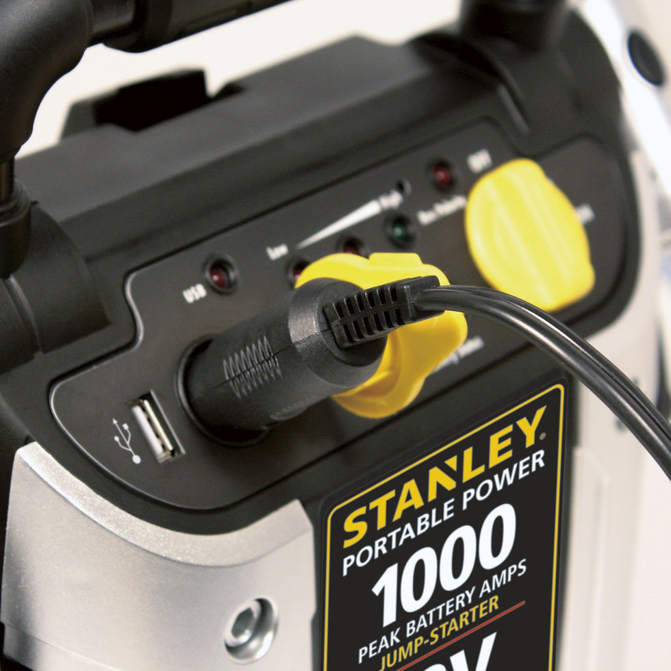 Thumbnail: STANLEY 1000/500 Amp 12V Portable Jump Starter with LED USB