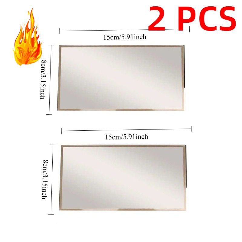 Thumbnail: 1/2PCS Car Sun Visor High-definition Mirror Car Stainless Auto Sun-Shading Visor