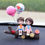 Thumbnail: Car Decoration Cartoon Cute Couples Action Figure Figurines Balloon Ornament Aut