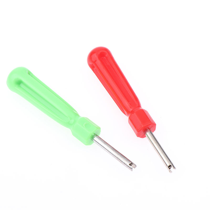 Thumbnail: Tire Valve Core Removal Tools Wrench Plastic Handle Iron Plated Wrench Core Tire