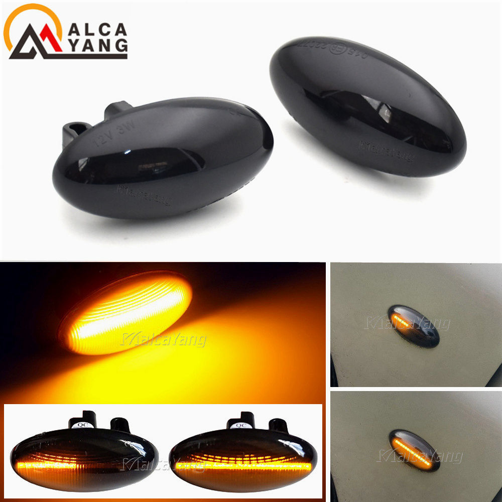 2 pieces For Toyota Aygo Fiat Scudo Dynamic Led Turn Signal Side Marker Lights S