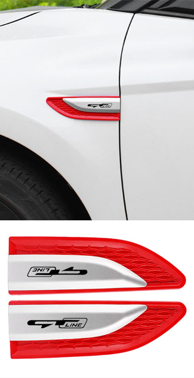 Car Side Door Blade Stickers Fender For KIA GT LINE K2 Sportage Stinger Sorento