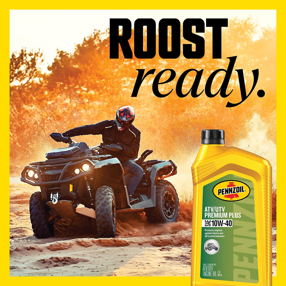 Thumbnail: Pennzoil Premium Plus Full Synthetic ATV/ UTV 10W-40 Motor Oil, 1 Quart