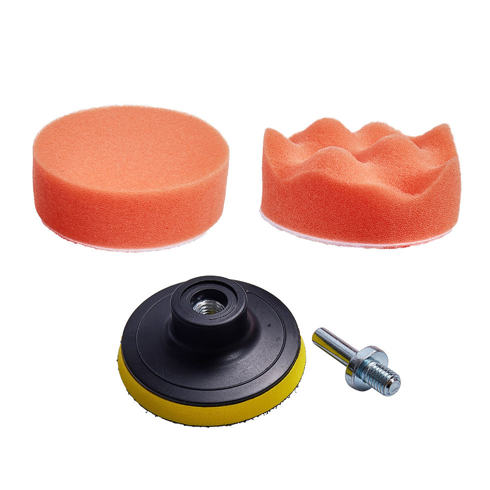 Thumbnail: Detailing Brush Set Power Scrubber Drill Brushes Car Polish Pads Car Cleaning Br