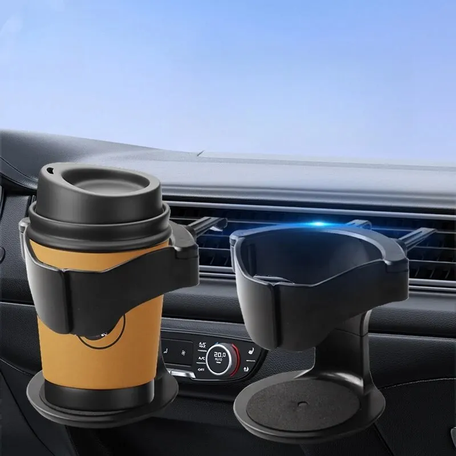 Car Air Vent Drink Cup Bottle Holder Auto Drink Rack Stand for Water Bottles & A