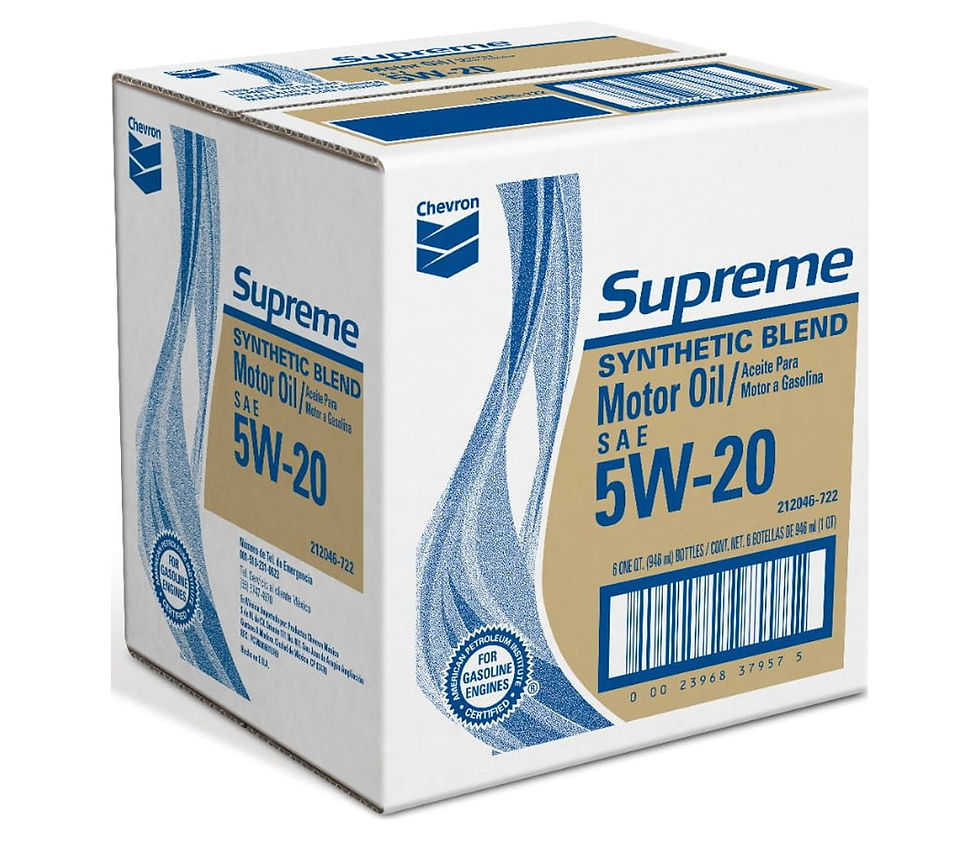 Thumbnail: Chevron Supreme Synthetic Blend Motor Oil 5W-20, 1 Quart
