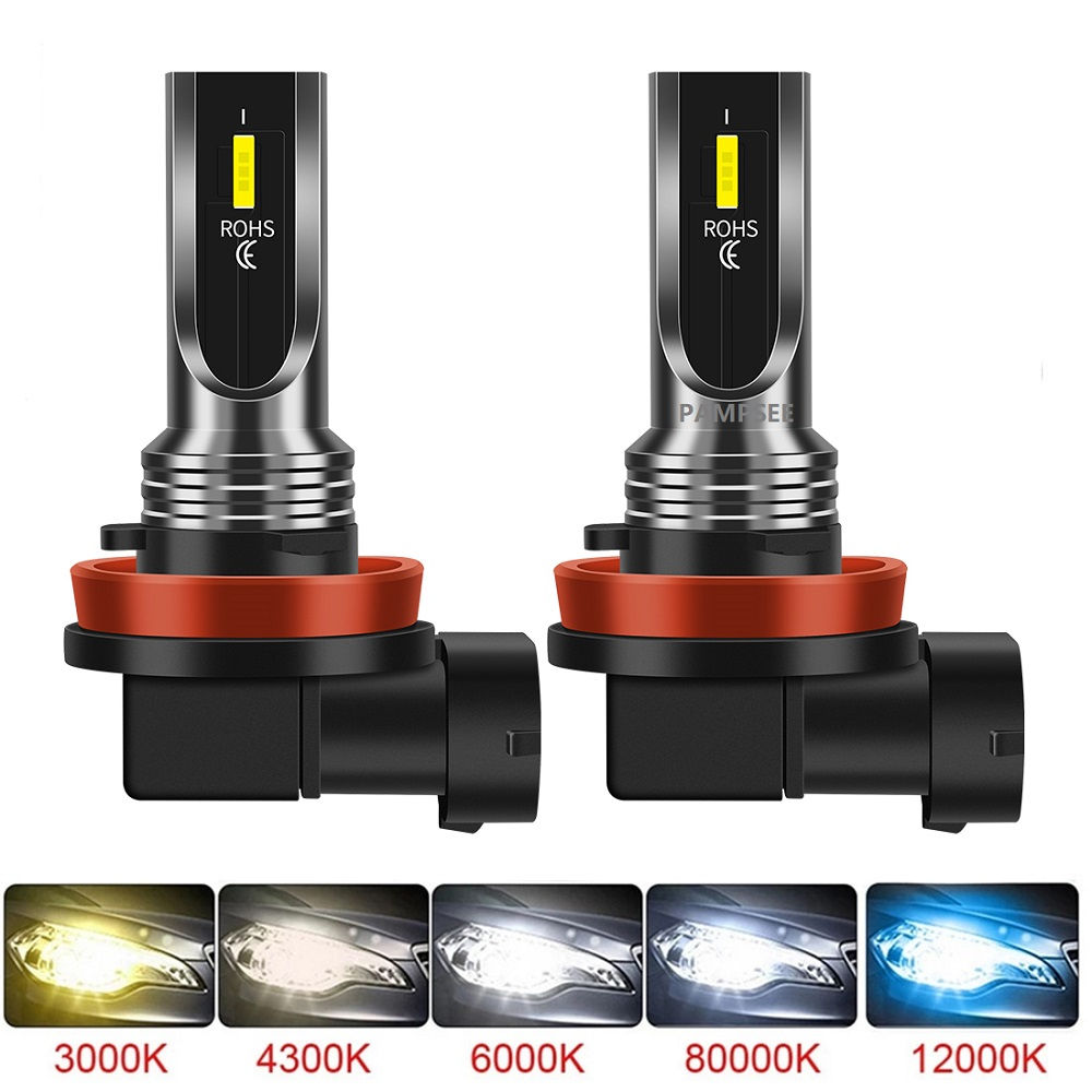 2Pcs H4 H7 H11 H10 LED Car Headlight Bulbs 3000K 6000K PSX24W 9005 HB3 9006 HB4