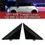 Thumbnail: 2Pcs Triangle Shaped Car Door Mirror Flag Covers Accessories Auto Parts Trims fo