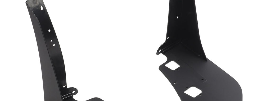 Thumbnail: 1 Pair of Front Bumper Corner Spoiler Black Prevent Collision Front Side Corner