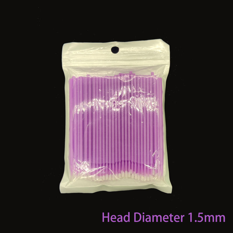 Thumbnail: 100Pcs Up Paint Micro Brush Tips 1.5mm Mini Car Touch Up Paint Micro Brush Purpl