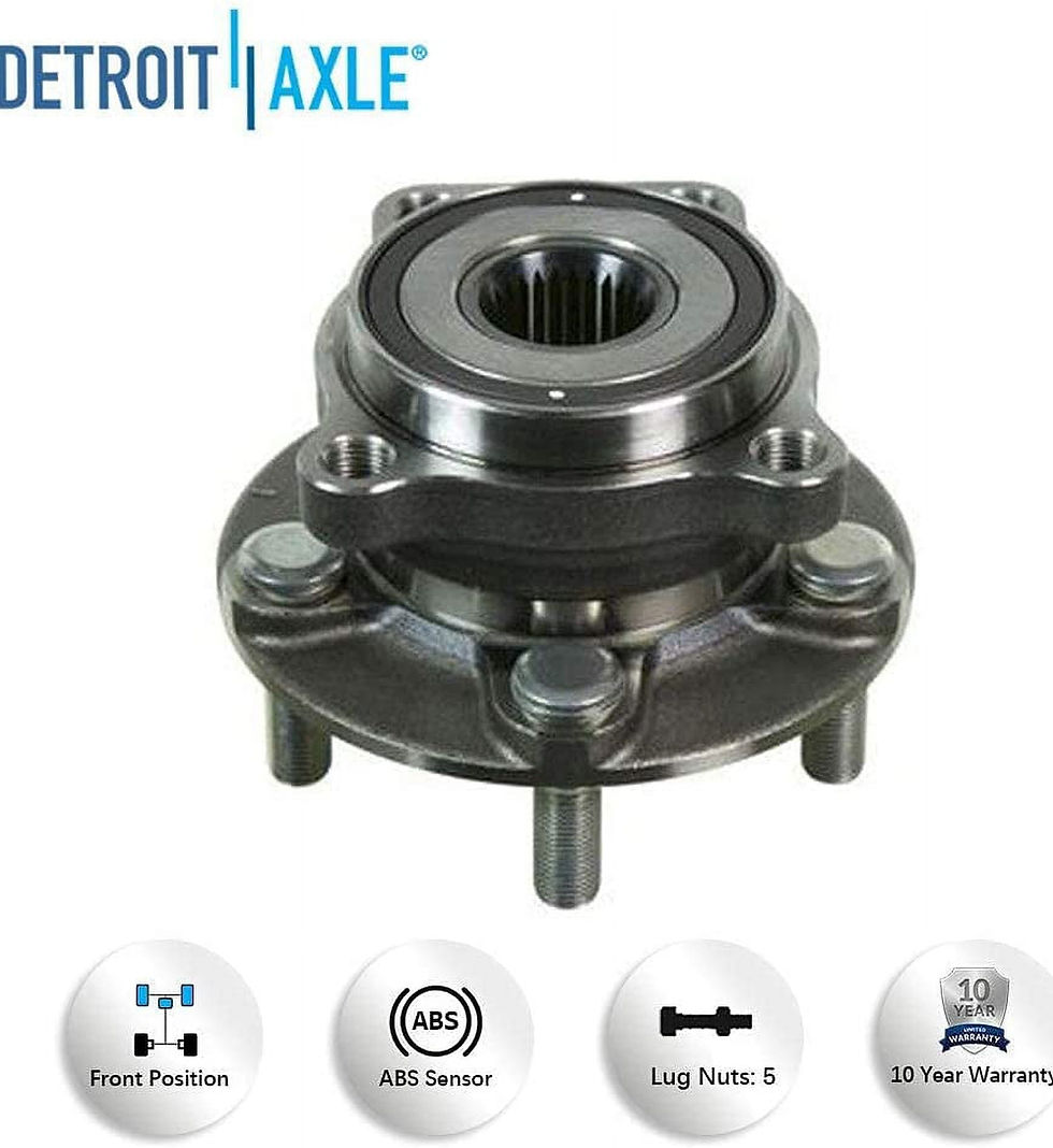 Thumbnail: Detroit Axle - Front Wheel Hub Bearings Replacement for Subaru Impreza Fore..