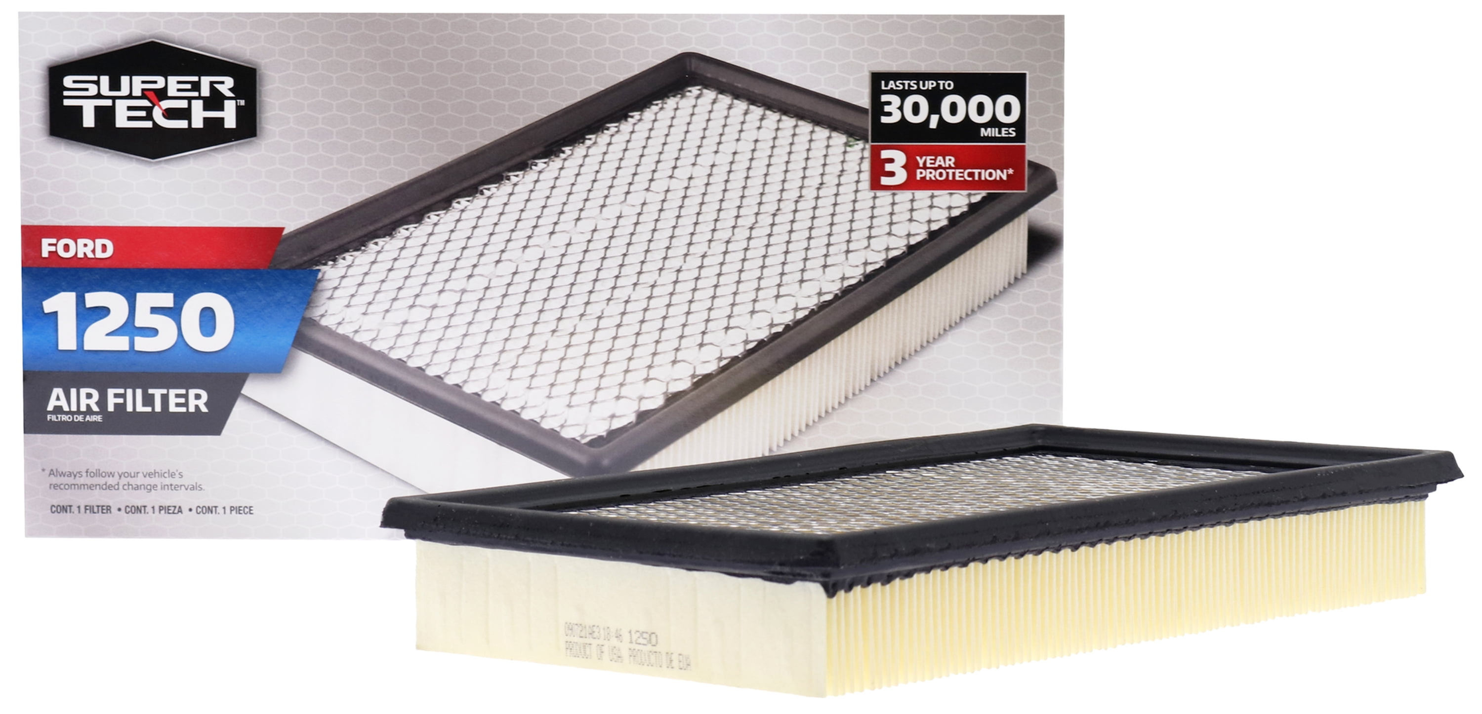 1250 Engine Air Filter, Replacement Filter for Ford
