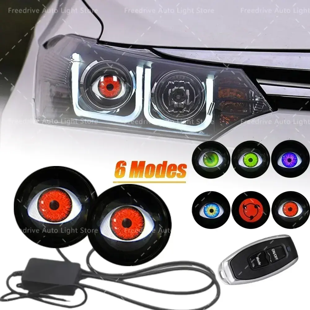 Cool Decoration Dynamic LED Car Headlights Devil Eye LED Car Light Headlight Ass