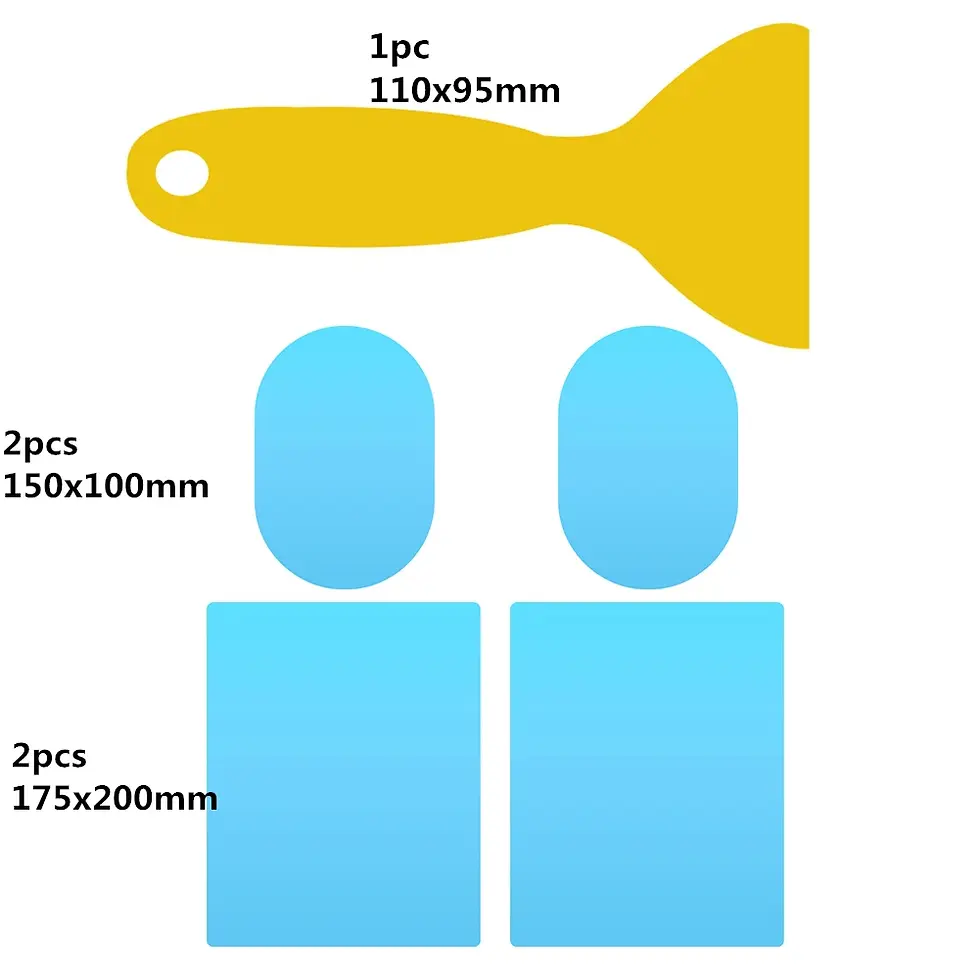 Thumbnail: 2/4/8pcs Car Side Rearview Mirror Waterproof Anti-Fog Film Side Window Glass Fil