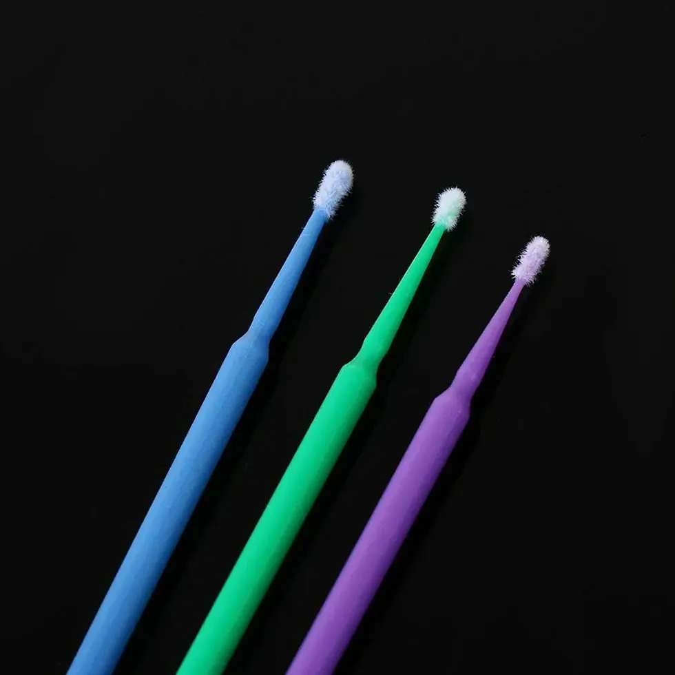 Thumbnail: 100Pcs Up Paint Micro Brush Tips 1.5mm Mini Car Touch Up Paint Micro Brush Purpl