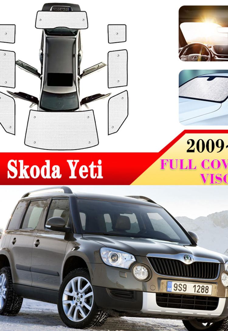 For Skoda Yeti 2012 5L 2009~2017 Car Windshield Surround Sunshades Side Windows