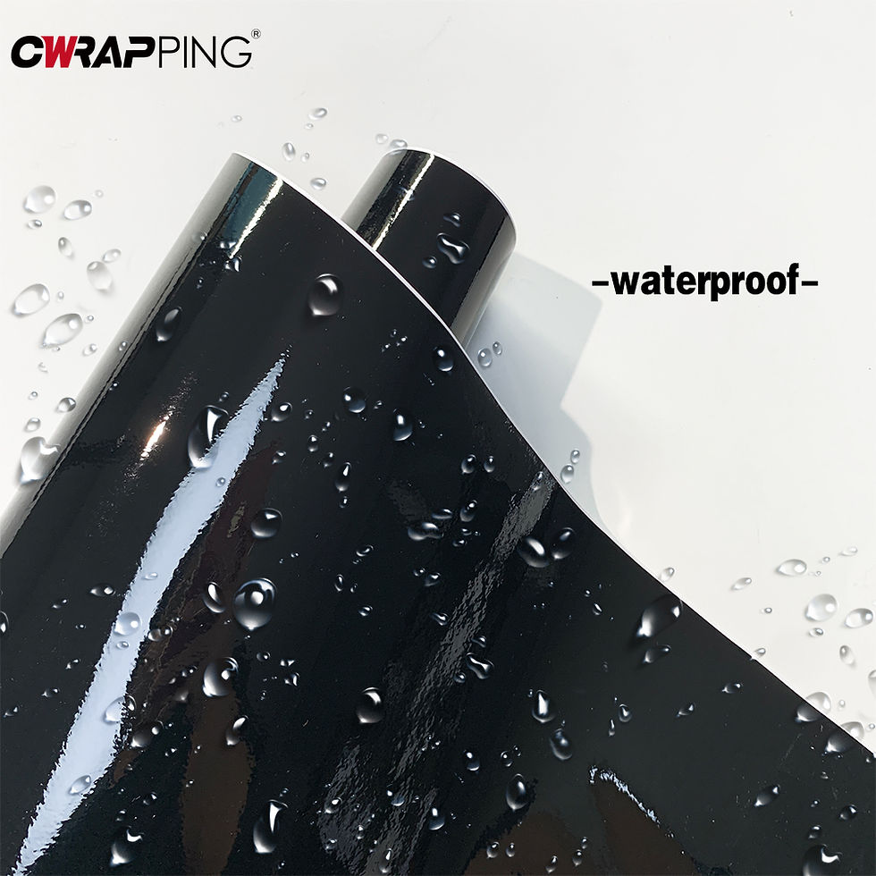 Thumbnail: Car Glossy Black Sticker Waterproof Air Release DIY Stickers Car on The Hood Adh