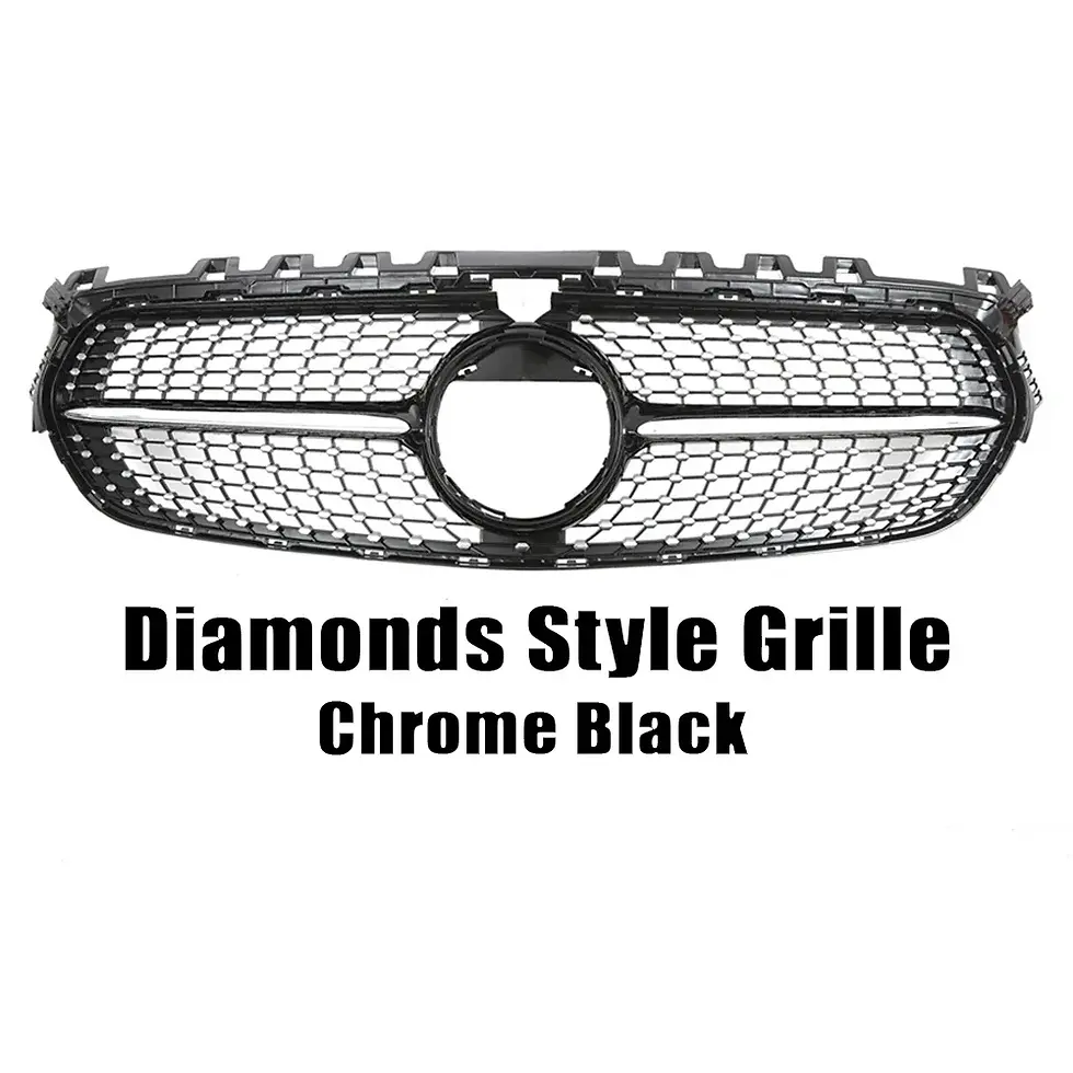 Thumbnail: XVIP Glossy Black GTR Style Front Racing Grille For Mercedes Benz B W247 B180 B2