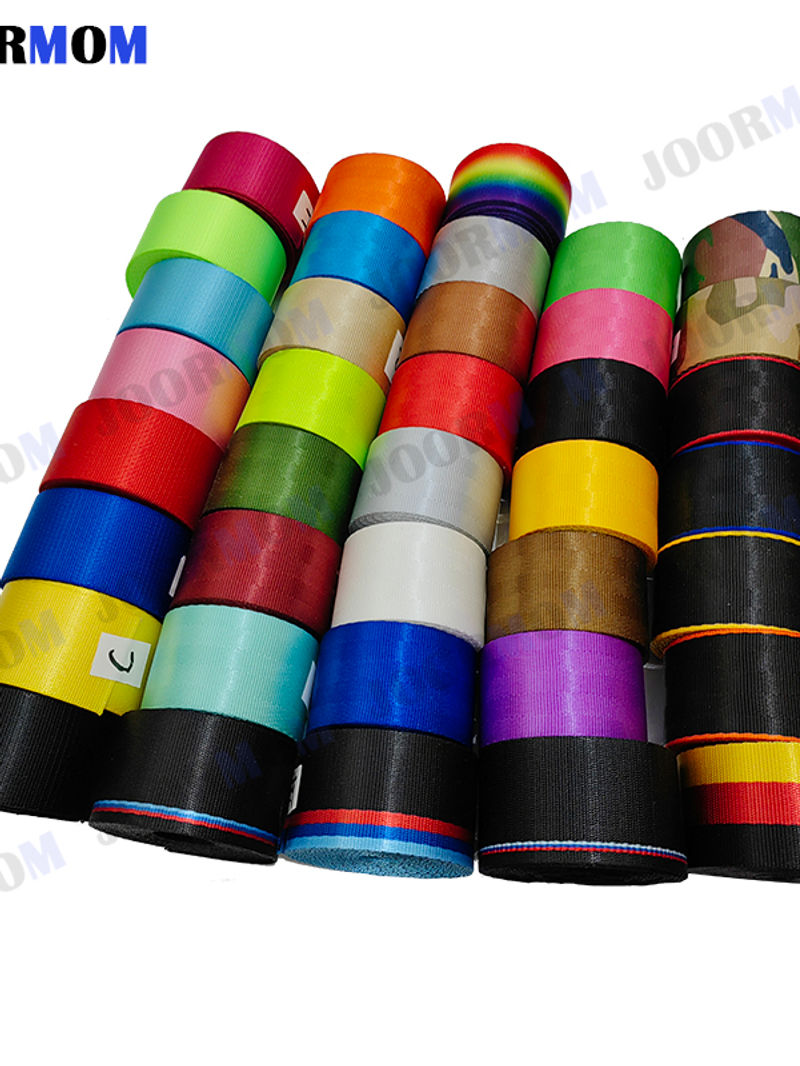 Joormom 3.6M/roll Car Modified Seat Belt Webbing 17Colour Car Polyester Seat Saf