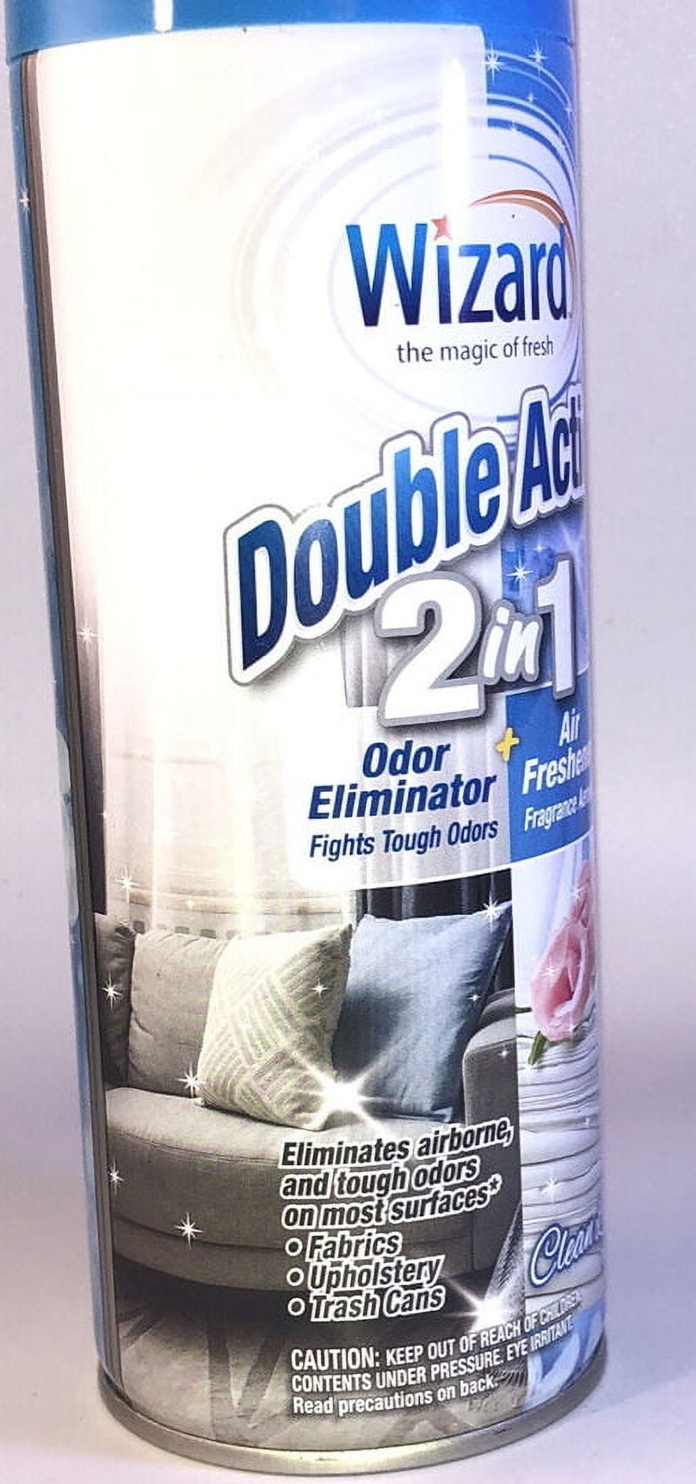 Thumbnail: 3 Pack Wizard Double Action 2 in 1 Odor Eliminator and Air Freshener Clean ..