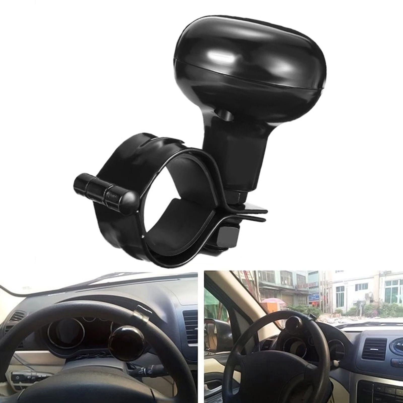 Universal Truck Heavy Car Duty Anti Slip Steering Wheel Cover Spinner Knob Handl