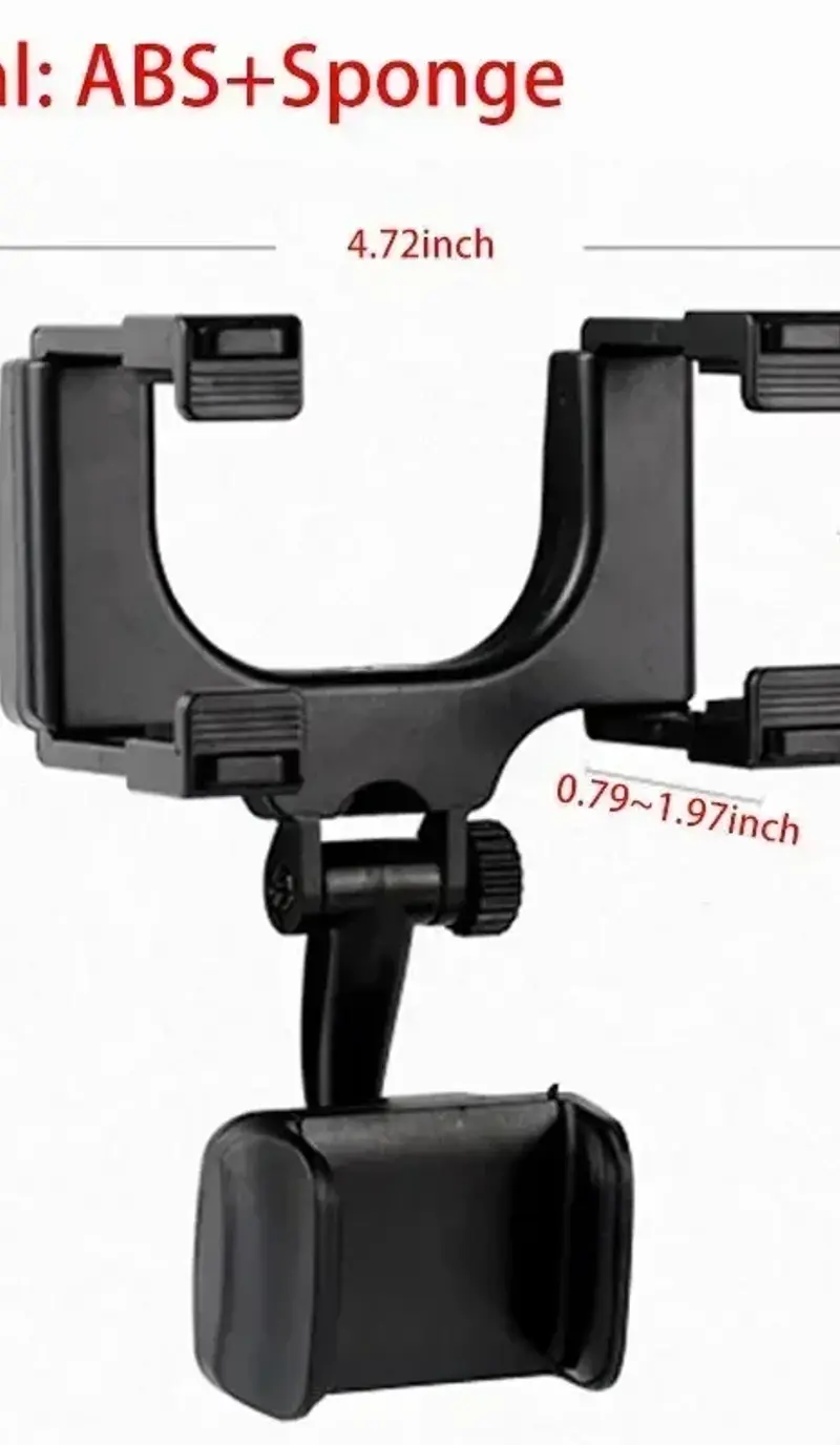 Thumbnail: 360 Car Phone Holder Rearview Mirror Mount Bracket Navigation GPS Mobile Stand C