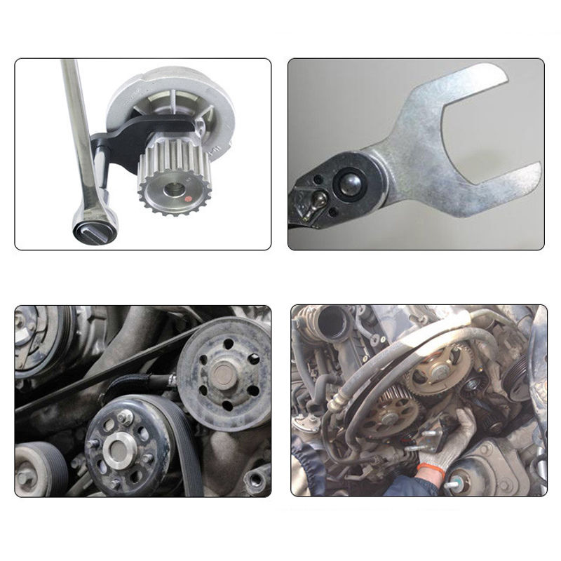 Thumbnail: 41/46mm Water Pump Wrench for For GM 1.6L Timing Belt Tension Spanner Removal To