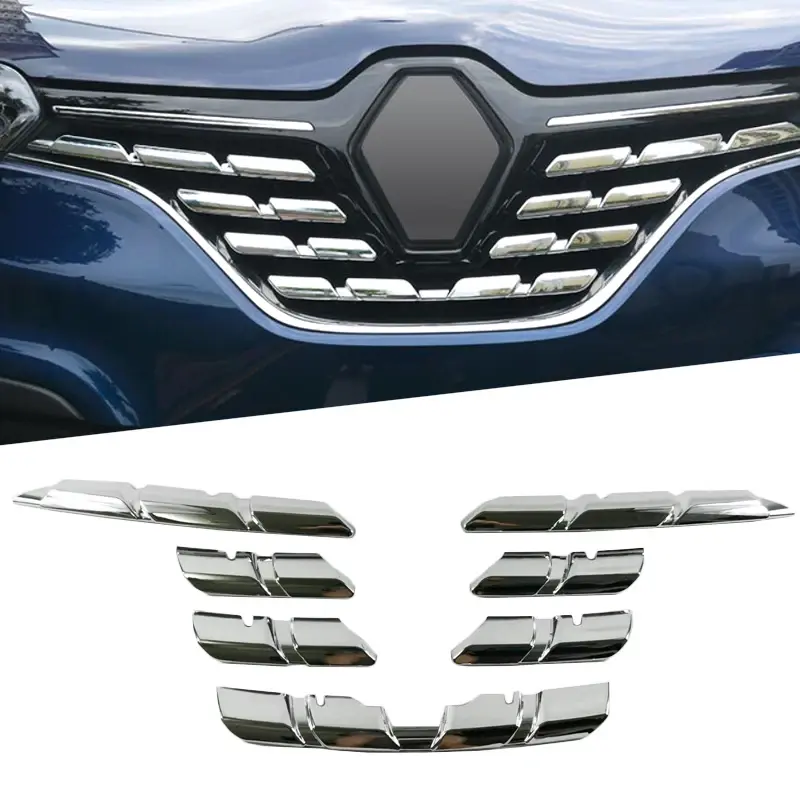 Thumbnail: Front Mesh Grille Cover Trim Bonnet Garnish Molding Guard Protector Car Styling