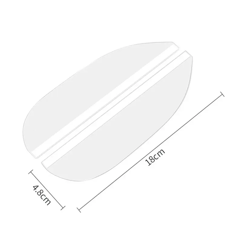 Thumbnail: Transparent 2PCS Car Rearview Mirror Rain Eyebrow Rain Shield Universal Snow Sun