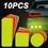 Thumbnail: 10Pcs Colorful Car Bumper Reflective Stickers Night Driving Safety Warning Water