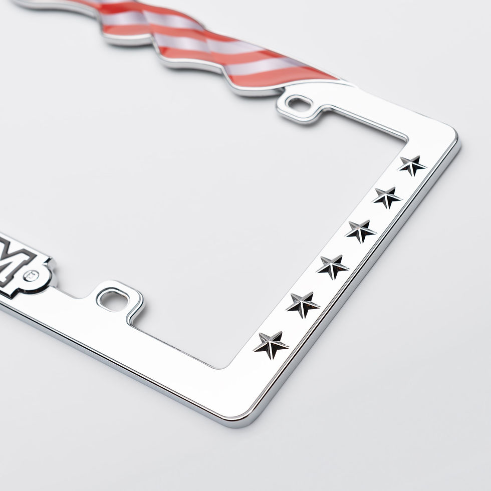 Thumbnail: Auto Drive Freedom Automotive Metal License Plate Frame, 90136W