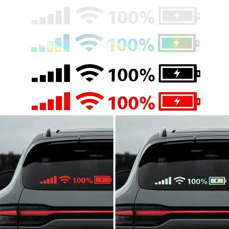 Colorful Laser Car Stickers Windshield Glass Styling Reflective Vinyl Decal Deco
