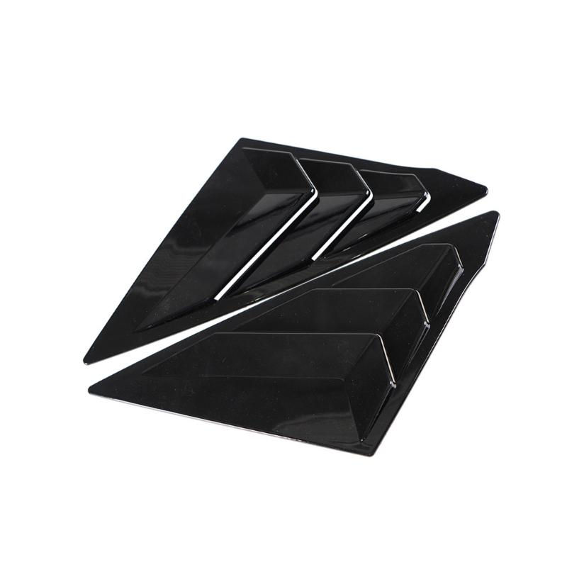 Thumbnail: 02DE Car Exterior Louvers Window Shutters Glass Blinds Trim Air Vent Scoops Shad