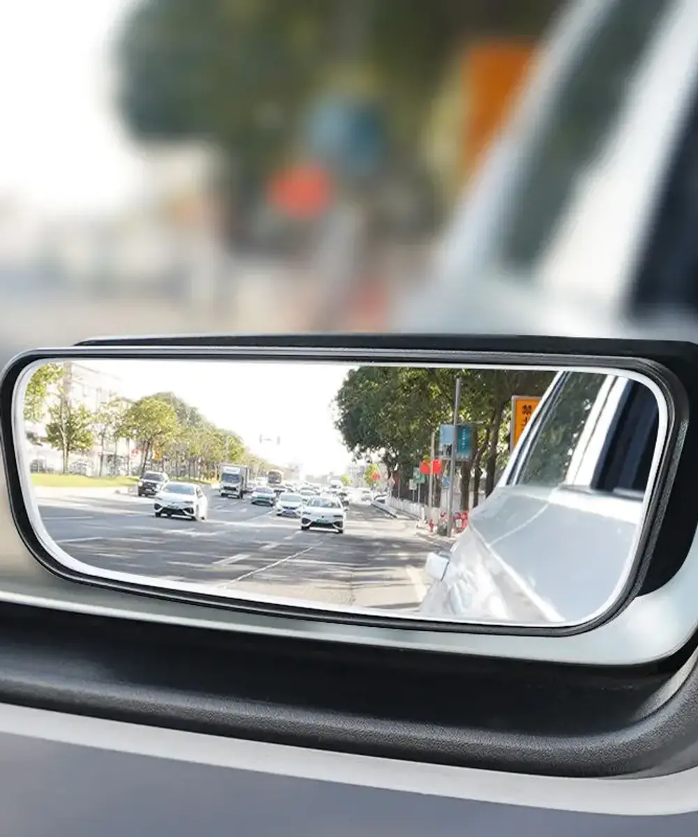 2Pcs 360 Degree Adjustable Blind Spot Mirror Car Auxiliary Rearview Convex Mirro