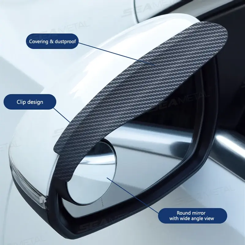 Thumbnail: BLALION Car Rearview Convex Mirror Rainproof Wide Angle Blind Spot Mirror Rain S