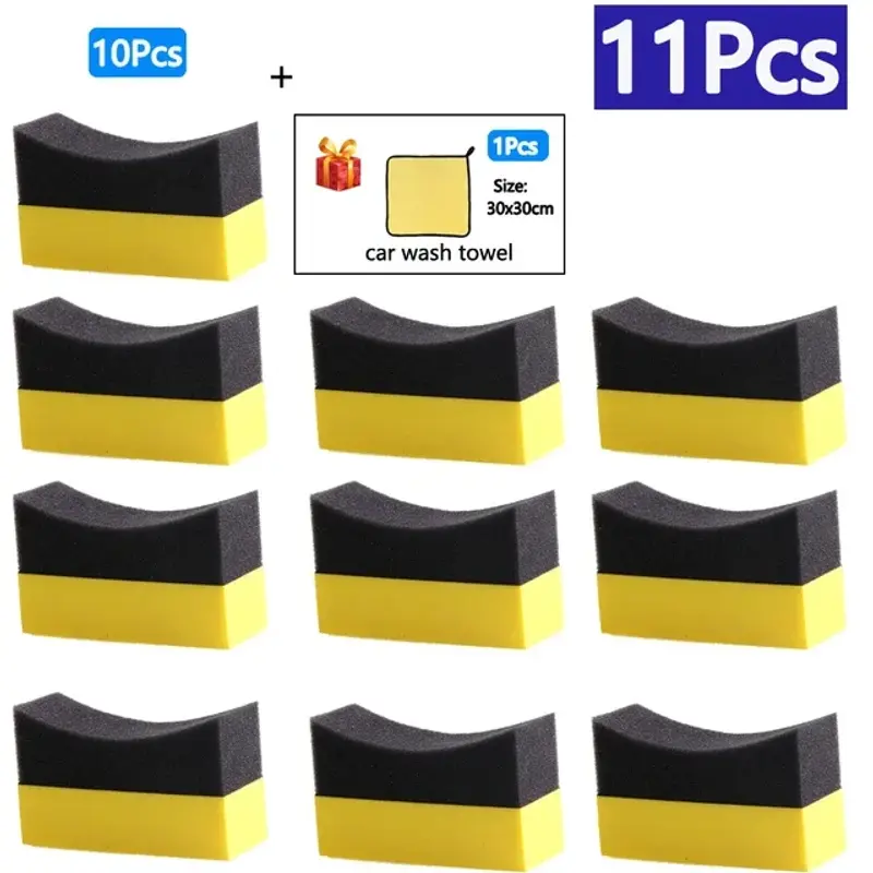 Thumbnail: Car Wheel Polishing Waxing Sponge Brush Tire Cleaning Foam Sponge Pad Tyre Polis