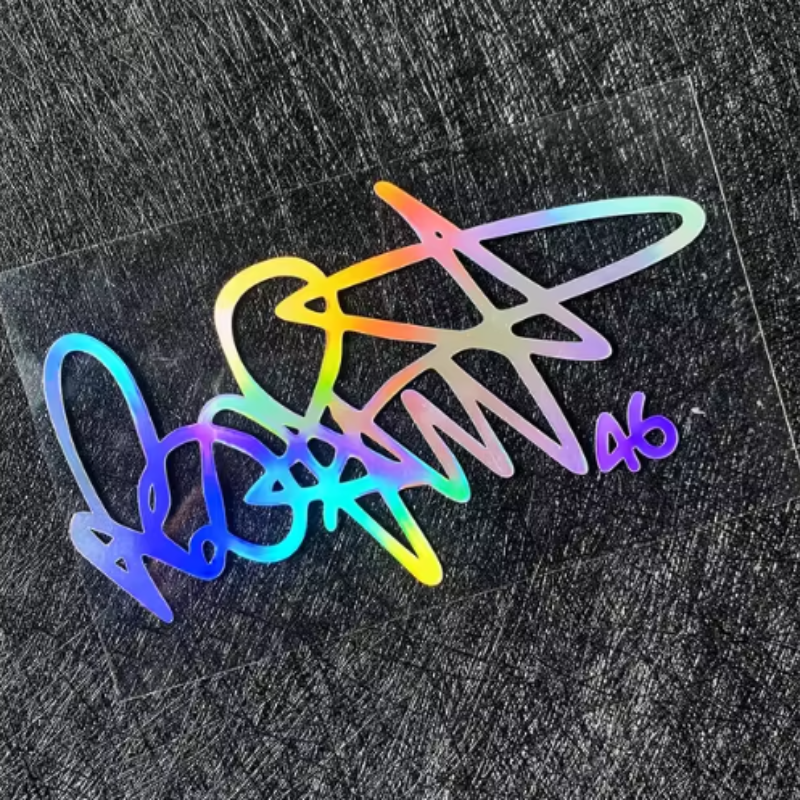 Thumbnail: Suitable For Maquns 93 Motorcycle Helmet Lens Sticker, Size 46 Rosie Signature R