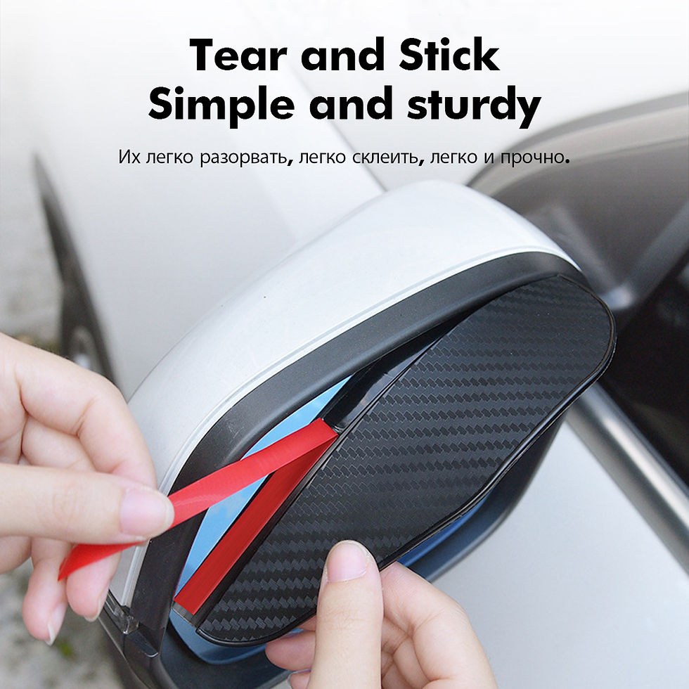 Thumbnail: 2PCS Car Rearview Mirror Rain Eyebrow Protector Clear Vision Cars Mirror Accesso