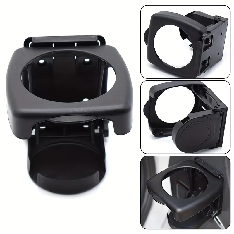 1pc Car Cup Holder, ABS Material, Foldable Beverage Stand for Office, RV, Yacht