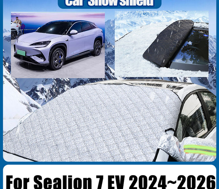 For BYD Sealion 7 EV 2024~2026 Snow Shield Covers Anti-Icing Magnetic Auto Front