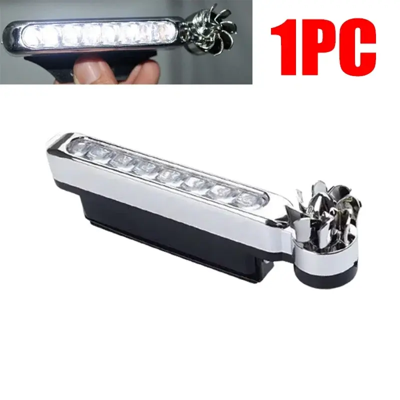 Thumbnail: Car LED Daytime Headlight With Wind Powered Fan - LED Rotating Lights In White/B