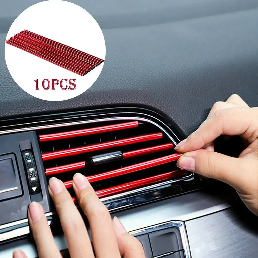 Thumbnail: 10PCS 20cm Universal Car Air Conditioner Outlet Decorative PVC Trim Decoration S