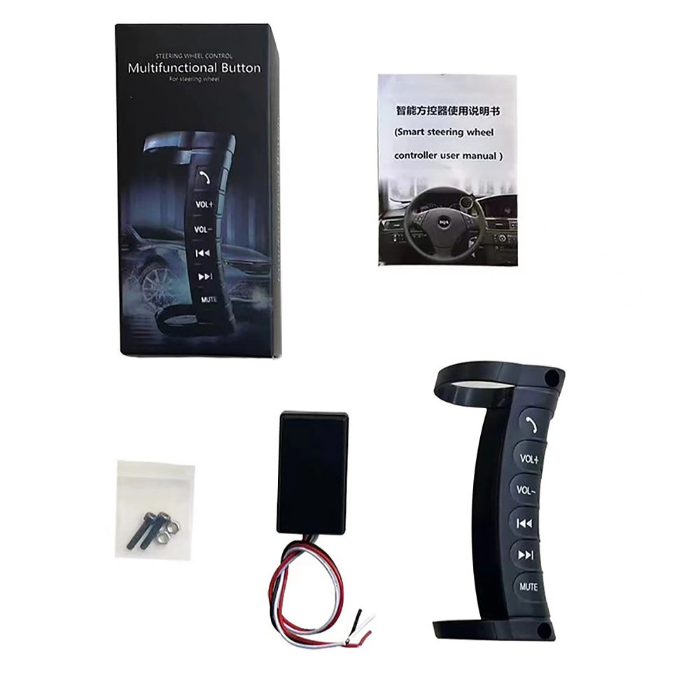 Thumbnail: Universal Wireless Steering Wheel Remote Control Multi-function Button Remote Bl