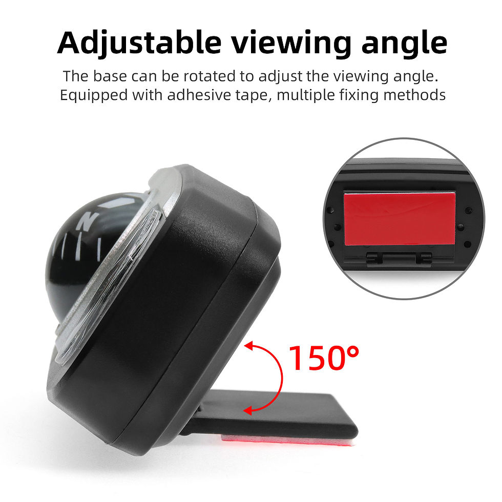 Thumbnail: AD 3 in 1 Car Ornaments Decoration Guide Ball For Auto Boat Vehicles Compass The