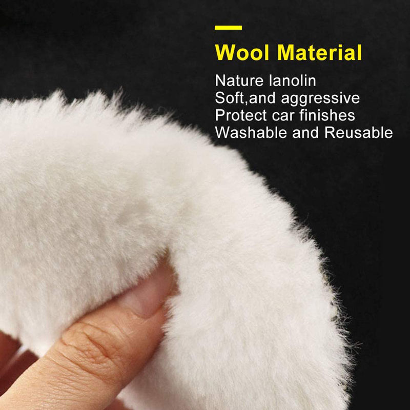 Thumbnail: 5/8Pcs 3/4/5 Inch Polishing Kit Polishing Pad Car Waxing Sponge Disk Wool Wheel