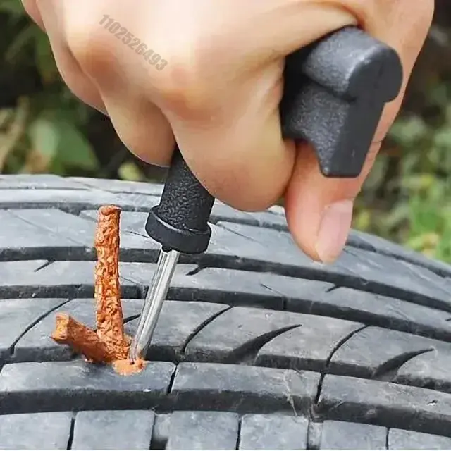 Thumbnail: Car Rubber Strips Tire Repair Tool Kit with Tubeless Tyre Puncture Studding Plug