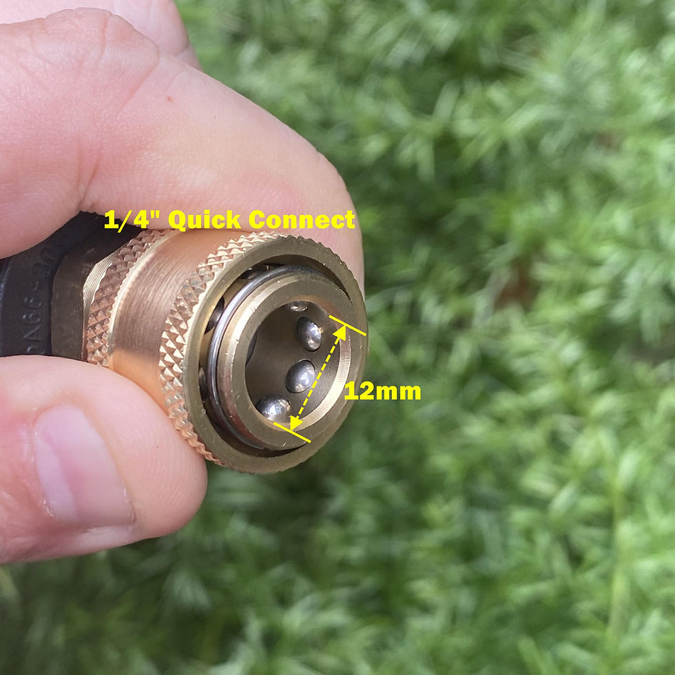Thumbnail: 4000 PSI Wash Gun Adaptor For Lavor Sterwins Parkside PHD To Quick Connect 1/4"