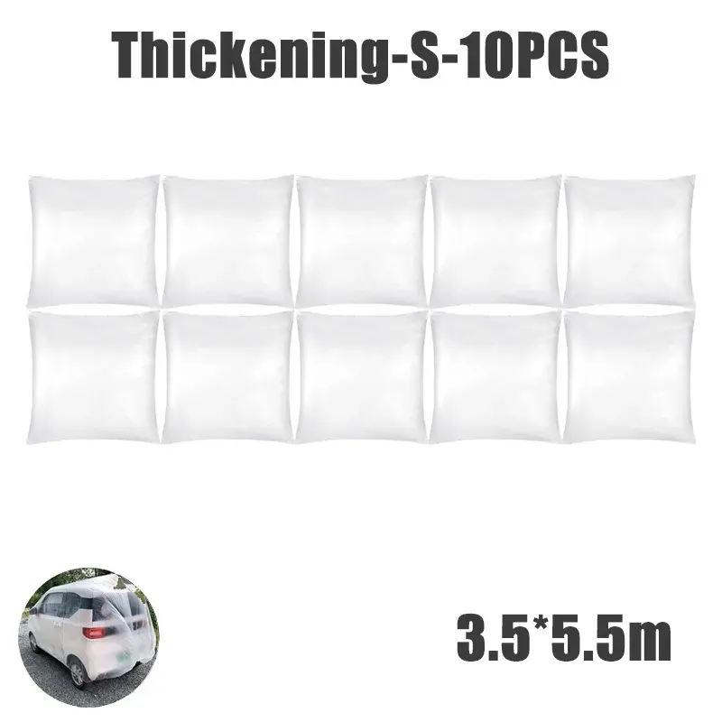 Thumbnail: Disposable Transparent Car Clothing Cover Dustproof Rainproof Transparent Paint