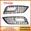 Thumbnail: 1Pair Car Front Bumper Fog Lamp Grille For Audi A4 B8.5 2013-2016 Honeycomb Mesh