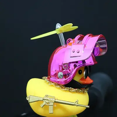 Thumbnail: Broken Wind Rubber Duck Car Ornaments Yellow Duck Car Dashboard Decorations Cool